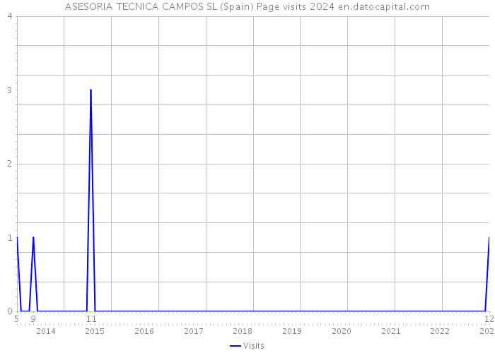 ASESORIA TECNICA CAMPOS SL (Spain) Page visits 2024 