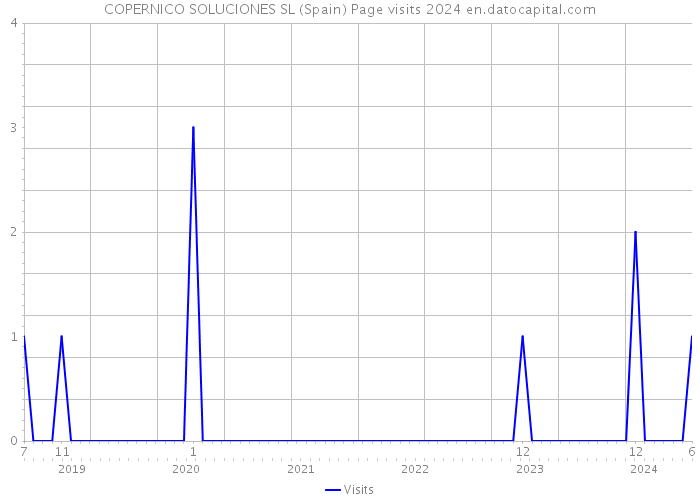 COPERNICO SOLUCIONES SL (Spain) Page visits 2024 