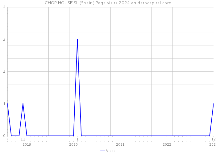CHOP HOUSE SL (Spain) Page visits 2024 