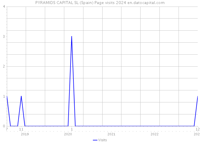 PYRAMIDS CAPITAL SL (Spain) Page visits 2024 