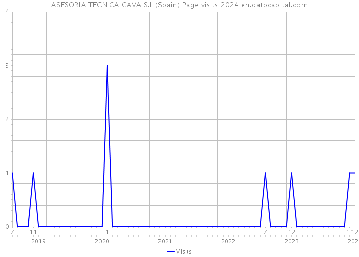 ASESORIA TECNICA CAVA S.L (Spain) Page visits 2024 