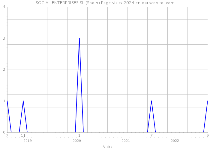 SOCIAL ENTERPRISES SL (Spain) Page visits 2024 