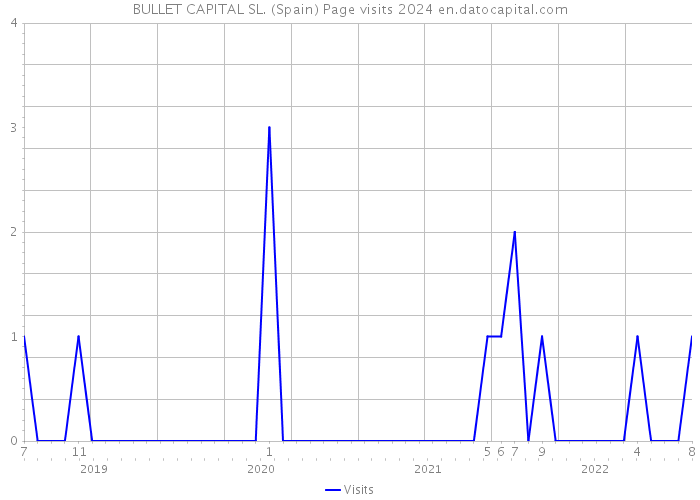 BULLET CAPITAL SL. (Spain) Page visits 2024 