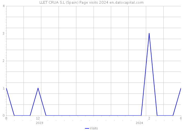 LLET CRUA S.L (Spain) Page visits 2024 