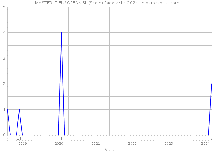MASTER IT EUROPEAN SL (Spain) Page visits 2024 