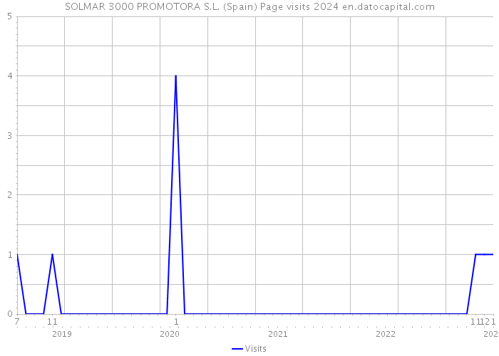 SOLMAR 3000 PROMOTORA S.L. (Spain) Page visits 2024 