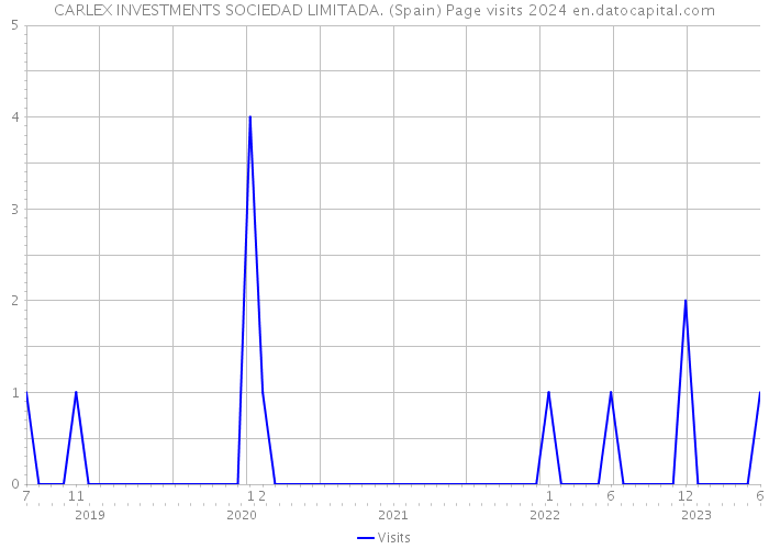 CARLEX INVESTMENTS SOCIEDAD LIMITADA. (Spain) Page visits 2024 