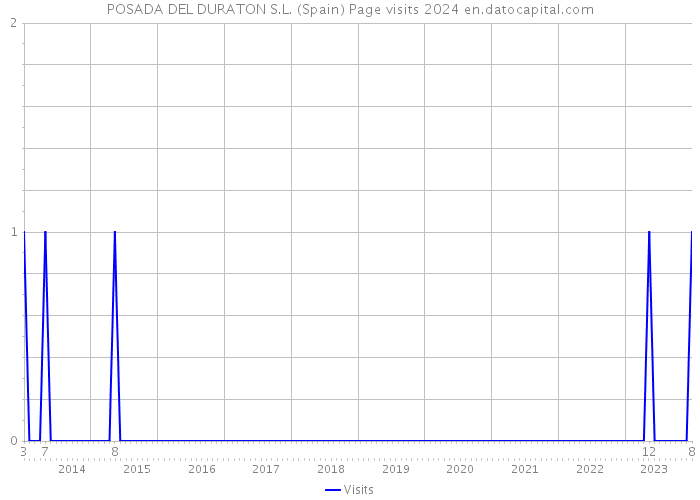 POSADA DEL DURATON S.L. (Spain) Page visits 2024 