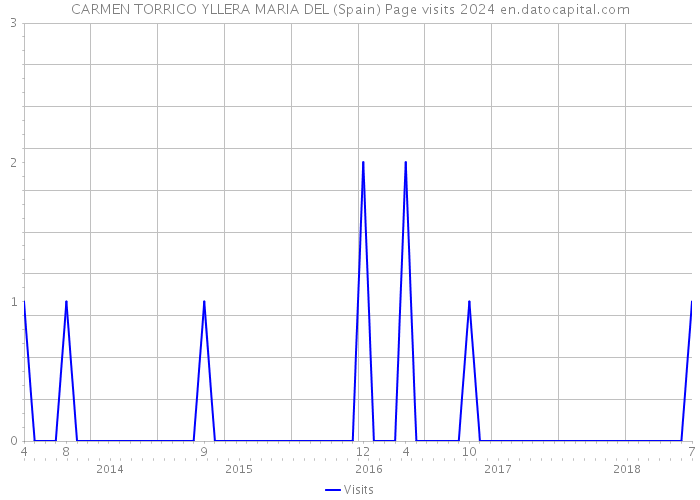 CARMEN TORRICO YLLERA MARIA DEL (Spain) Page visits 2024 
