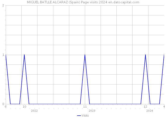 MIGUEL BATLLE ALCARAZ (Spain) Page visits 2024 