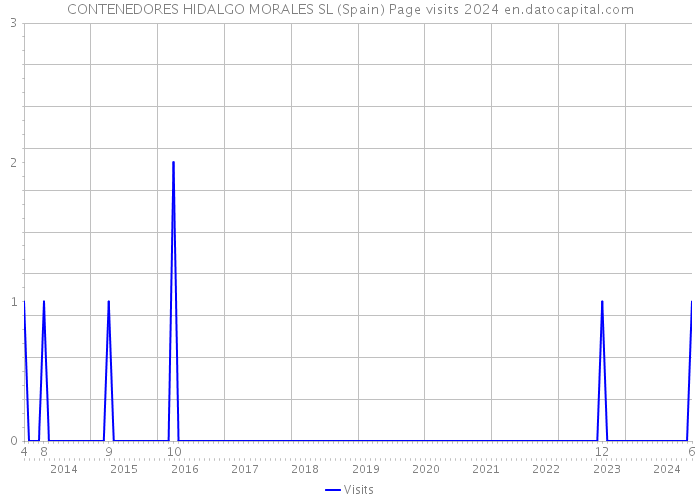 CONTENEDORES HIDALGO MORALES SL (Spain) Page visits 2024 