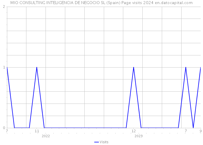 MIO CONSULTING INTELIGENCIA DE NEGOCIO SL (Spain) Page visits 2024 