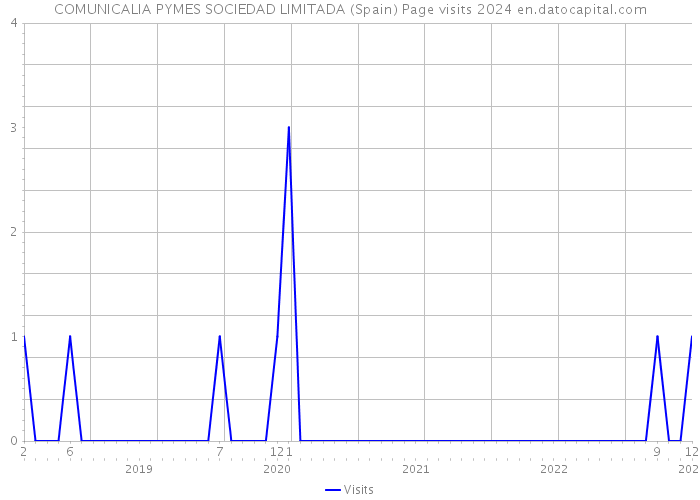 COMUNICALIA PYMES SOCIEDAD LIMITADA (Spain) Page visits 2024 