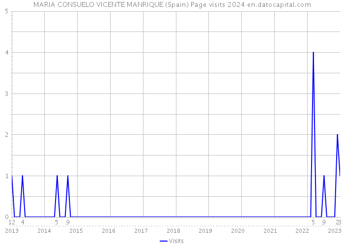 MARIA CONSUELO VICENTE MANRIQUE (Spain) Page visits 2024 