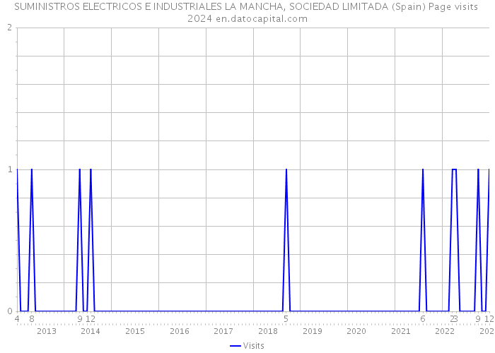 SUMINISTROS ELECTRICOS E INDUSTRIALES LA MANCHA, SOCIEDAD LIMITADA (Spain) Page visits 2024 