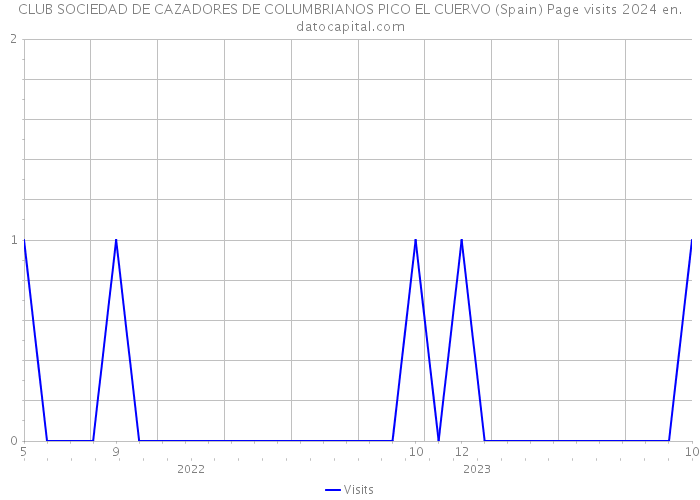 CLUB SOCIEDAD DE CAZADORES DE COLUMBRIANOS PICO EL CUERVO (Spain) Page visits 2024 