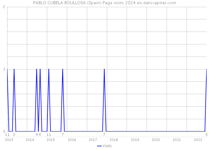 PABLO CUBELA BOULLOSA (Spain) Page visits 2024 