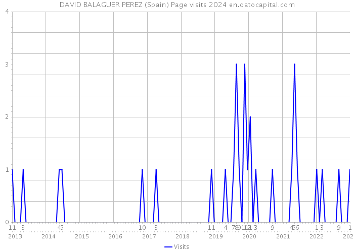 DAVID BALAGUER PEREZ (Spain) Page visits 2024 