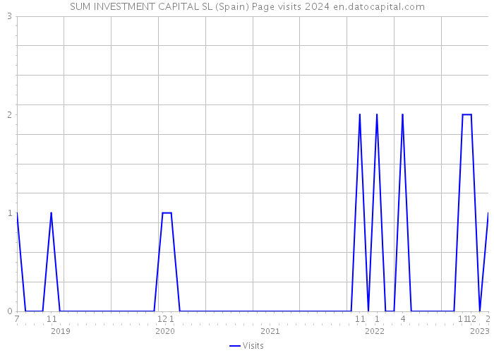 SUM INVESTMENT CAPITAL SL (Spain) Page visits 2024 