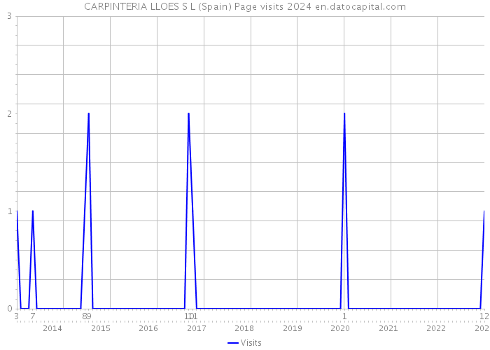 CARPINTERIA LLOES S L (Spain) Page visits 2024 
