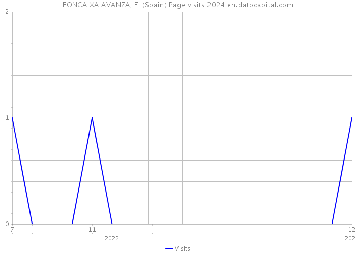 FONCAIXA AVANZA, FI (Spain) Page visits 2024 