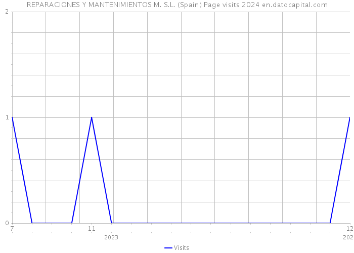 REPARACIONES Y MANTENIMIENTOS M. S.L. (Spain) Page visits 2024 