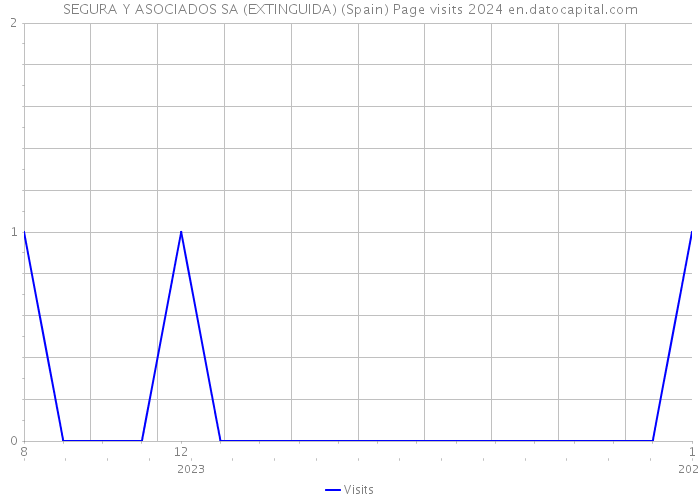 SEGURA Y ASOCIADOS SA (EXTINGUIDA) (Spain) Page visits 2024 