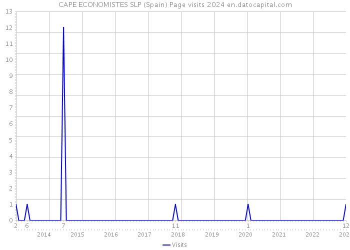 CAPE ECONOMISTES SLP (Spain) Page visits 2024 
