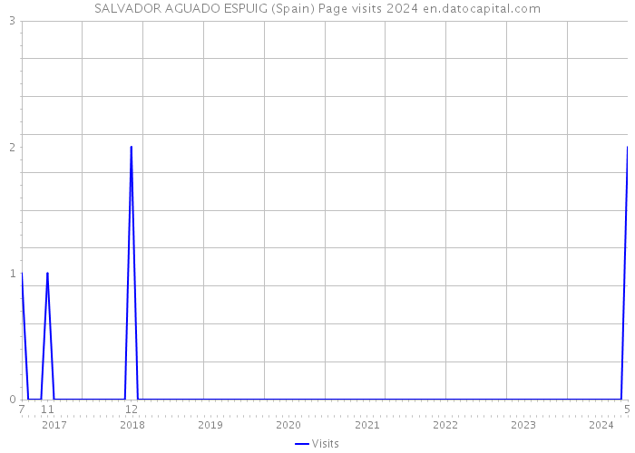 SALVADOR AGUADO ESPUIG (Spain) Page visits 2024 