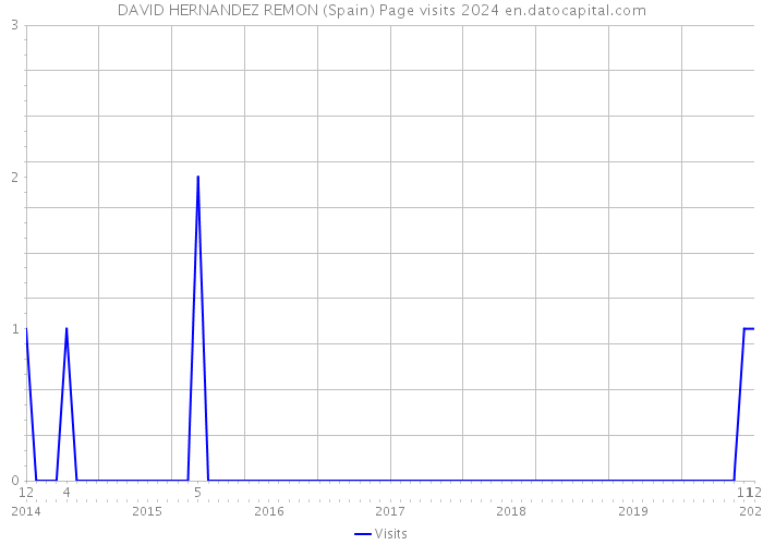 DAVID HERNANDEZ REMON (Spain) Page visits 2024 