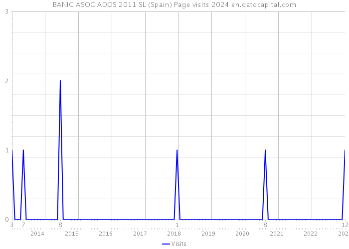 BANIC ASOCIADOS 2011 SL (Spain) Page visits 2024 