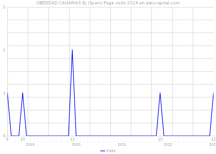 OBESIDAD CANARIAS SL (Spain) Page visits 2024 