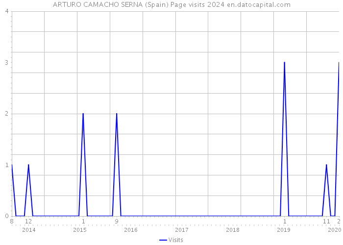 ARTURO CAMACHO SERNA (Spain) Page visits 2024 