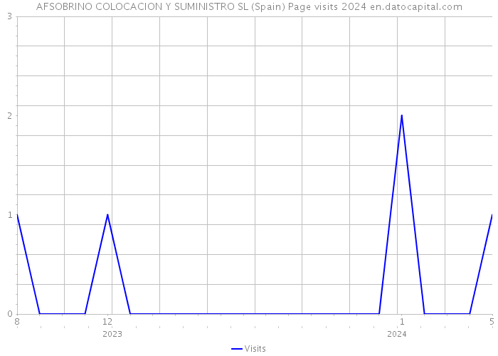 AFSOBRINO COLOCACION Y SUMINISTRO SL (Spain) Page visits 2024 