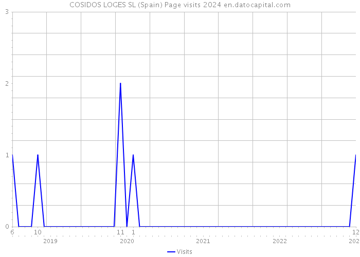 COSIDOS LOGES SL (Spain) Page visits 2024 