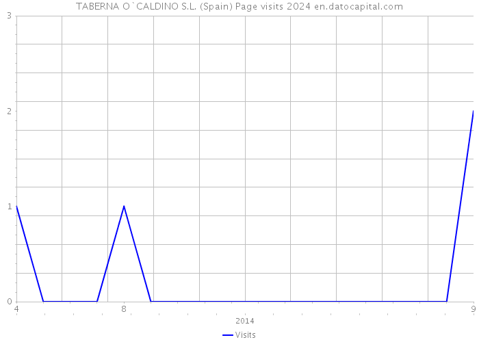 TABERNA O`CALDINO S.L. (Spain) Page visits 2024 