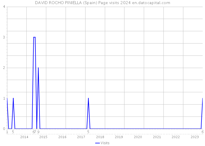 DAVID ROCHO PINIELLA (Spain) Page visits 2024 
