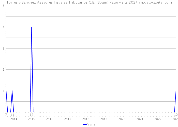 Torres y Sanchez Asesores Fiscales Tributarios C.B. (Spain) Page visits 2024 