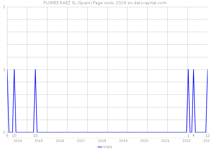 FLORES RAEZ SL (Spain) Page visits 2024 