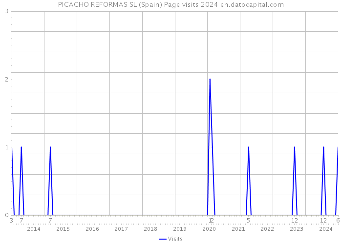 PICACHO REFORMAS SL (Spain) Page visits 2024 