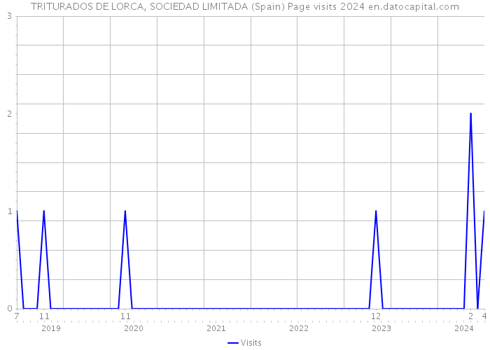 TRITURADOS DE LORCA, SOCIEDAD LIMITADA (Spain) Page visits 2024 