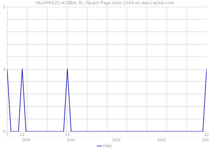 VILLARRAZO ACEBAL SL. (Spain) Page visits 2024 