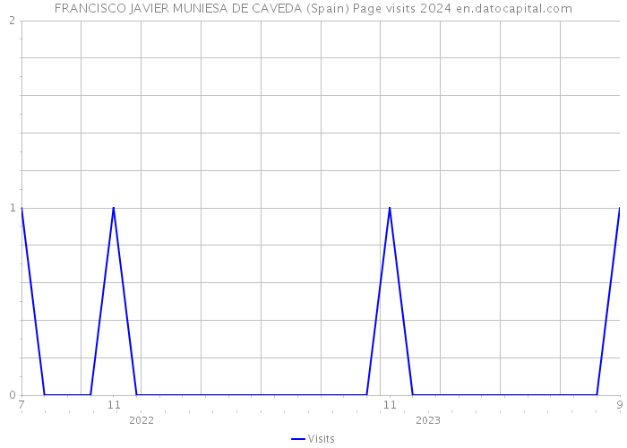 FRANCISCO JAVIER MUNIESA DE CAVEDA (Spain) Page visits 2024 