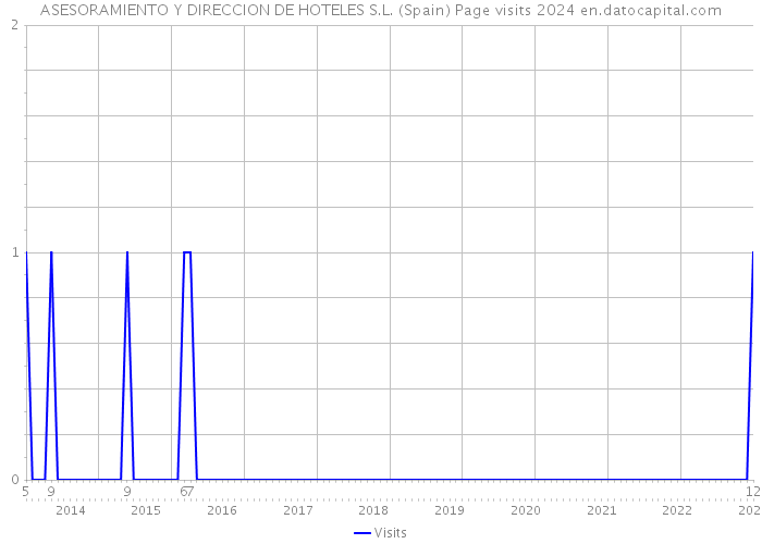 ASESORAMIENTO Y DIRECCION DE HOTELES S.L. (Spain) Page visits 2024 