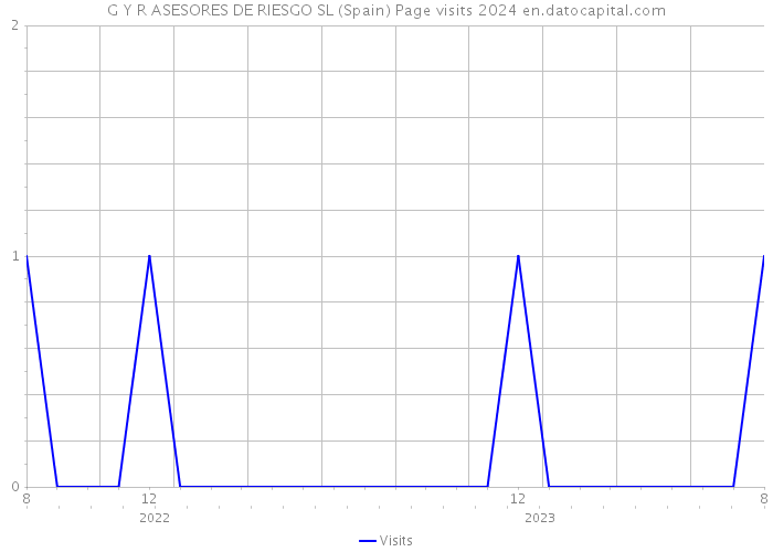 G Y R ASESORES DE RIESGO SL (Spain) Page visits 2024 