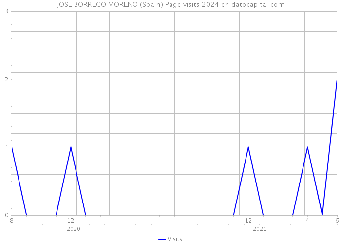 JOSE BORREGO MORENO (Spain) Page visits 2024 