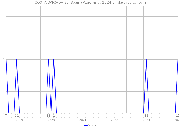 COSTA BRIGADA SL (Spain) Page visits 2024 
