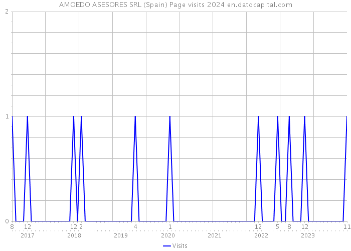AMOEDO ASESORES SRL (Spain) Page visits 2024 
