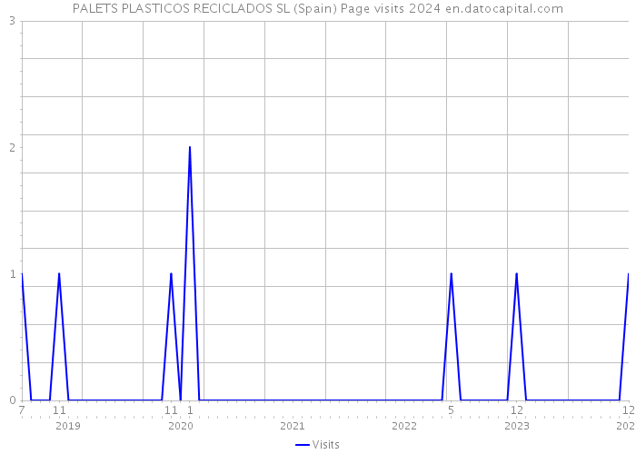 PALETS PLASTICOS RECICLADOS SL (Spain) Page visits 2024 