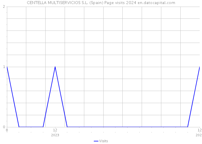 CENTELLA MULTISERVICIOS S.L. (Spain) Page visits 2024 